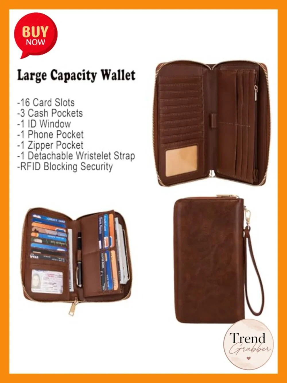 Women's Hobo Handbag & Wallet Set 2pcs Soft Faux Leather Shoulder Bag Tote